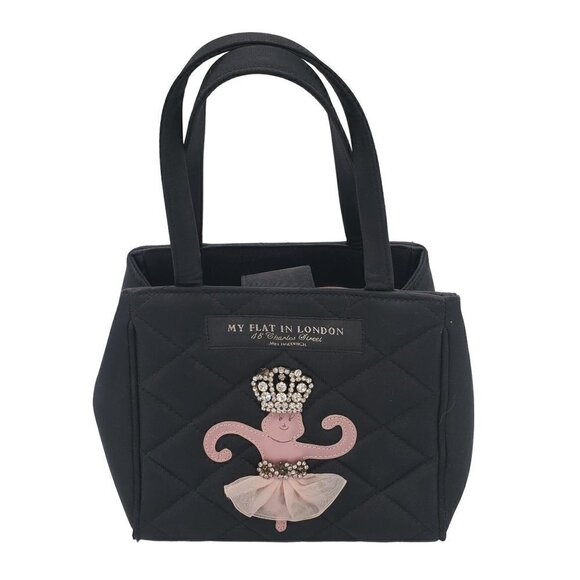 MY Flat in London Brighton Ballerina Monkey Rhinestone Crown Handbag Purse Small - Picture 1 of 7